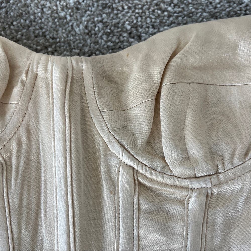 Bardot Cream Ivory Bustier Top Size Medium - Picture 3 of 9